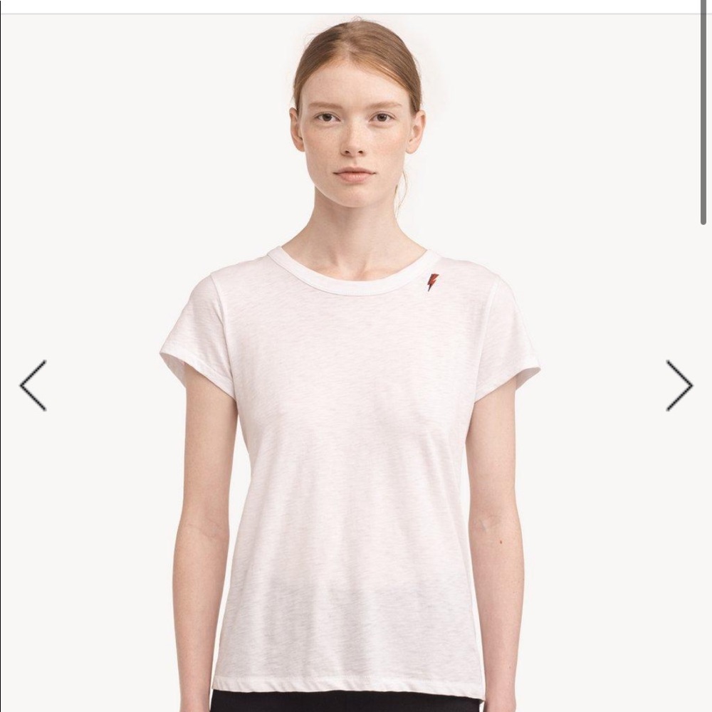 Rag & Bone “The Tee With Thunder Bolt Embroidery”